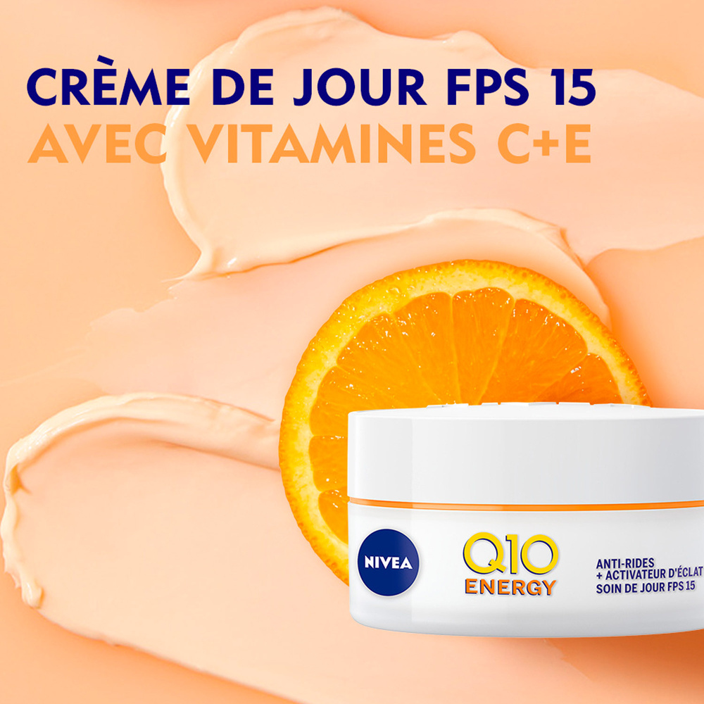 nivea Q10 ENERGY - Crème de jour Vitamine C E Soin visage anti-âge