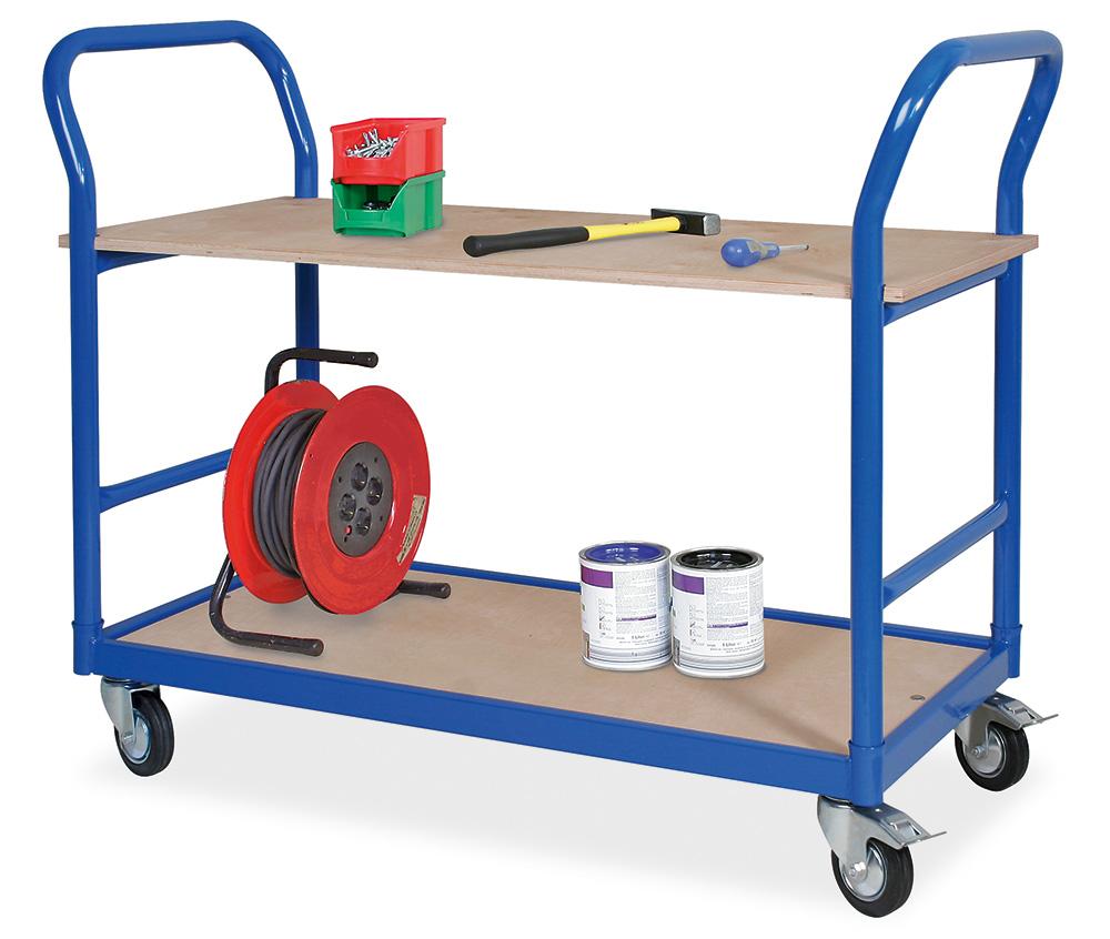 BRB Tischwagen mit 2 Etagen, blau