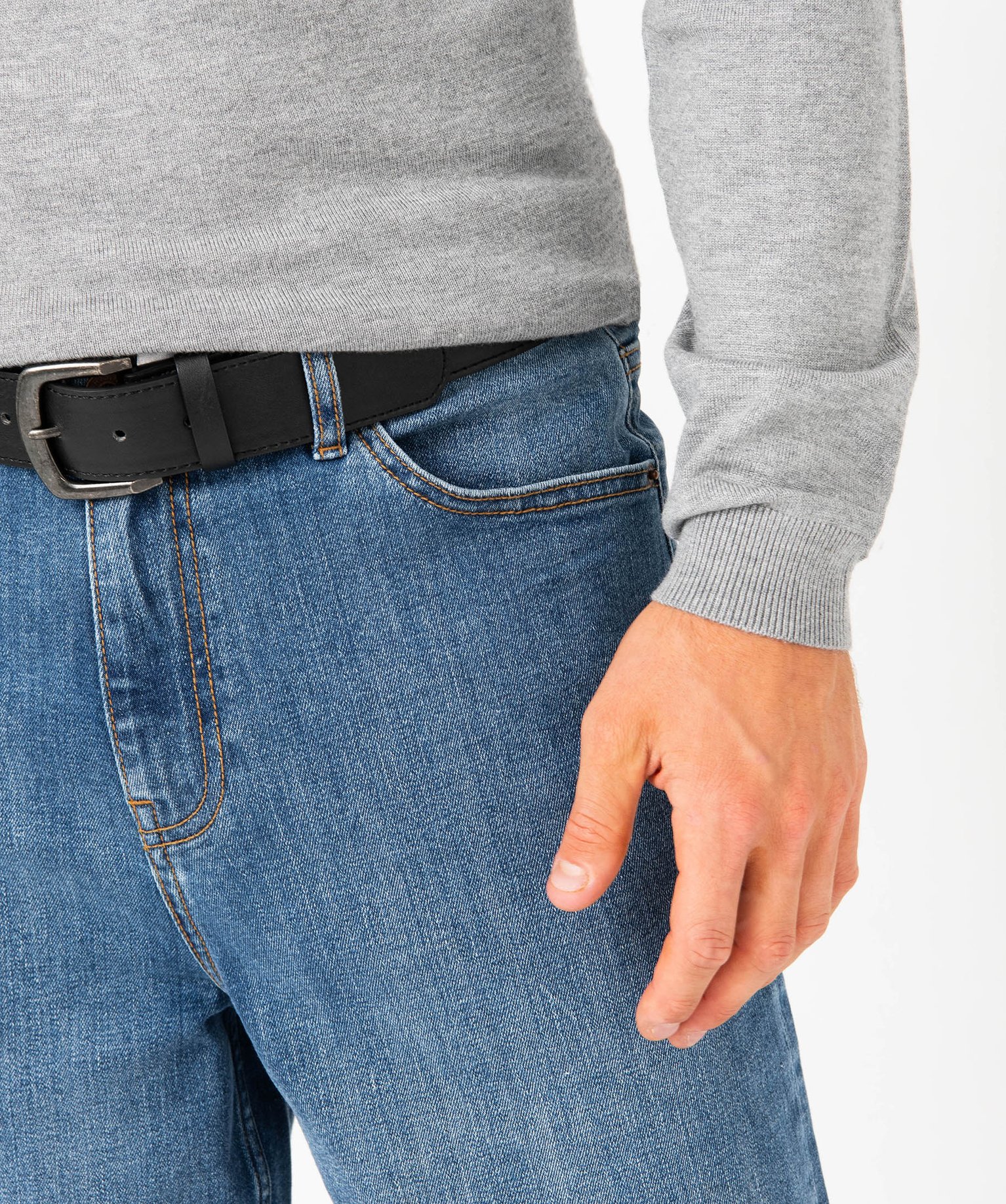 Jean Wide Legs extensible homme stone | GEMO