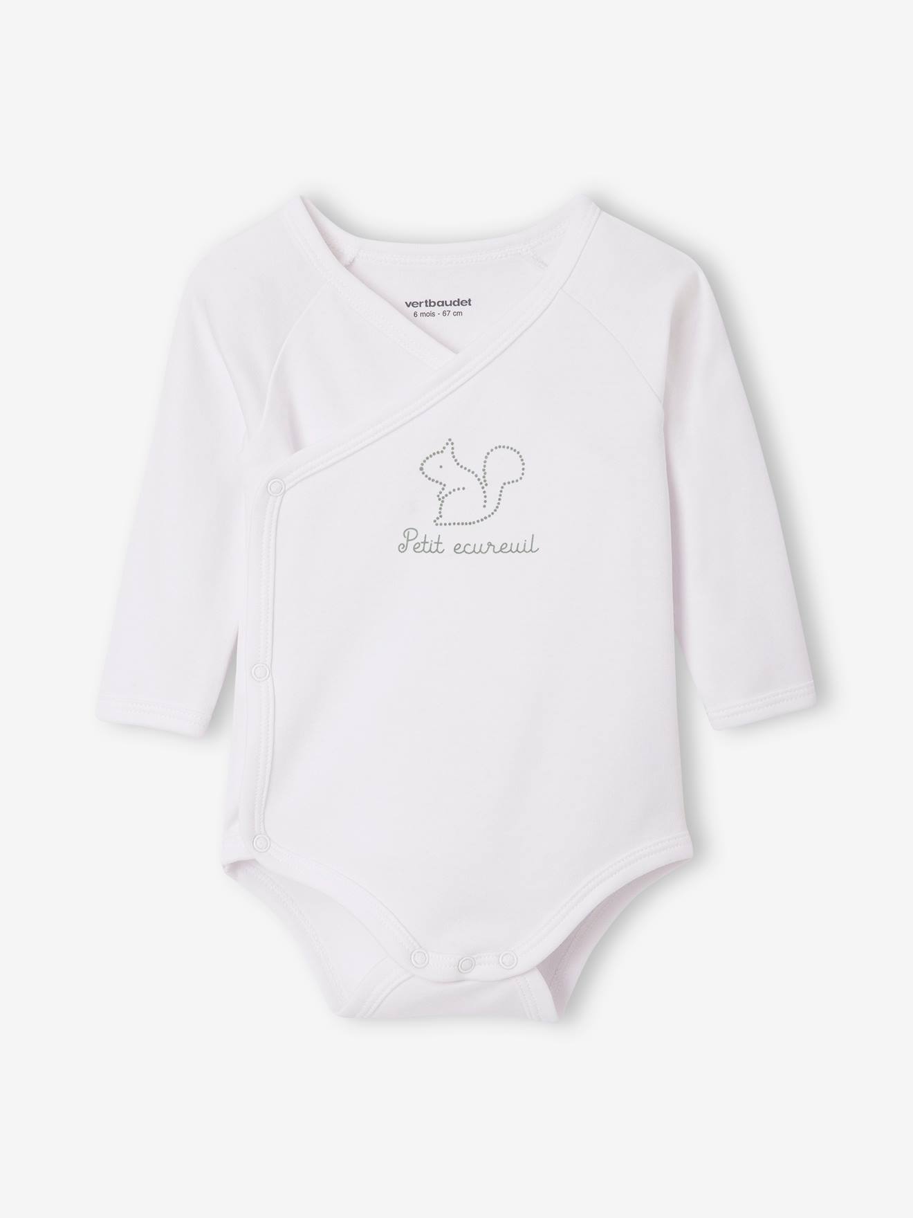 Vertbaudet 5er-Pack Baby Wickelbodys, lange Ärmel Oeko-Tex - aqua