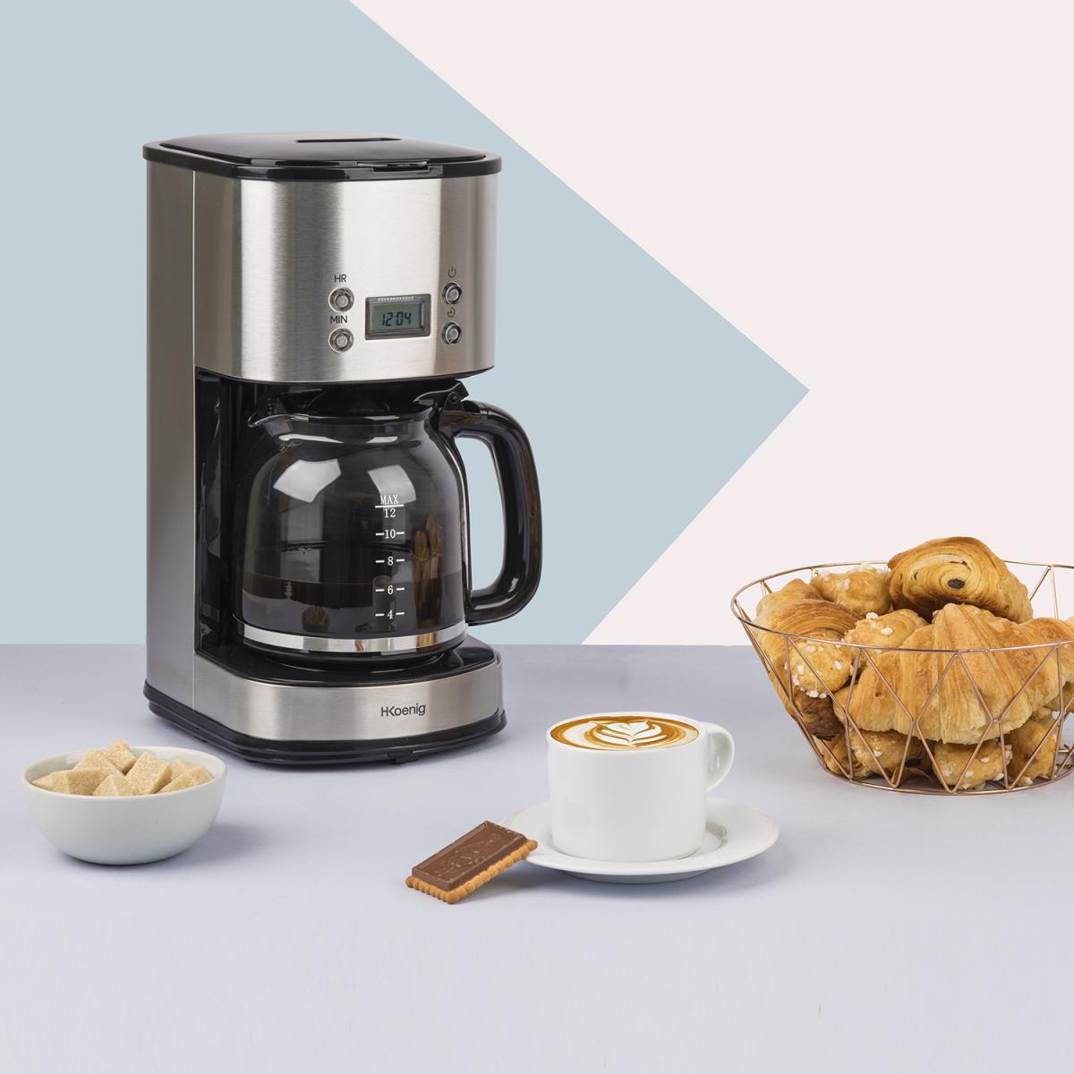 H.Koenig MG30 Filterkaffeemaschine silber