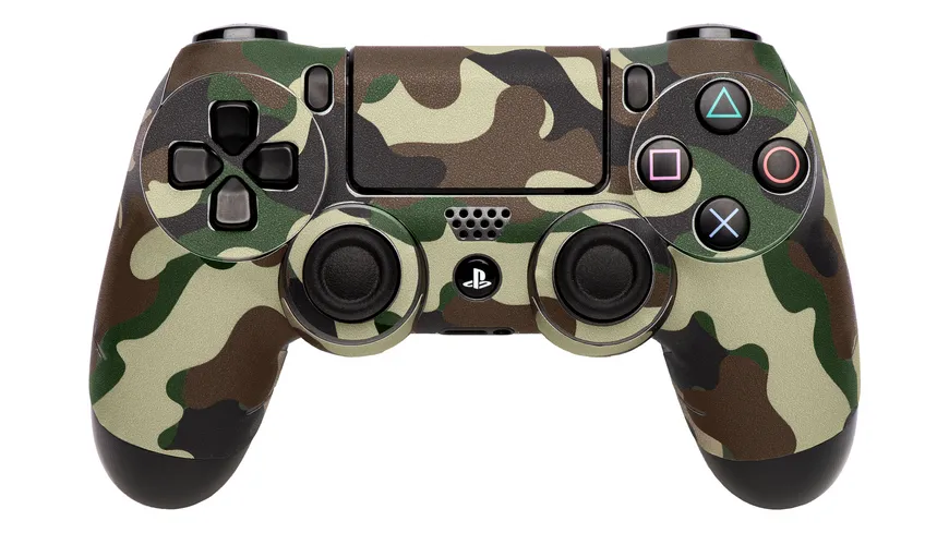 Skins - Sticker für PS4 Controller (Camo Green)