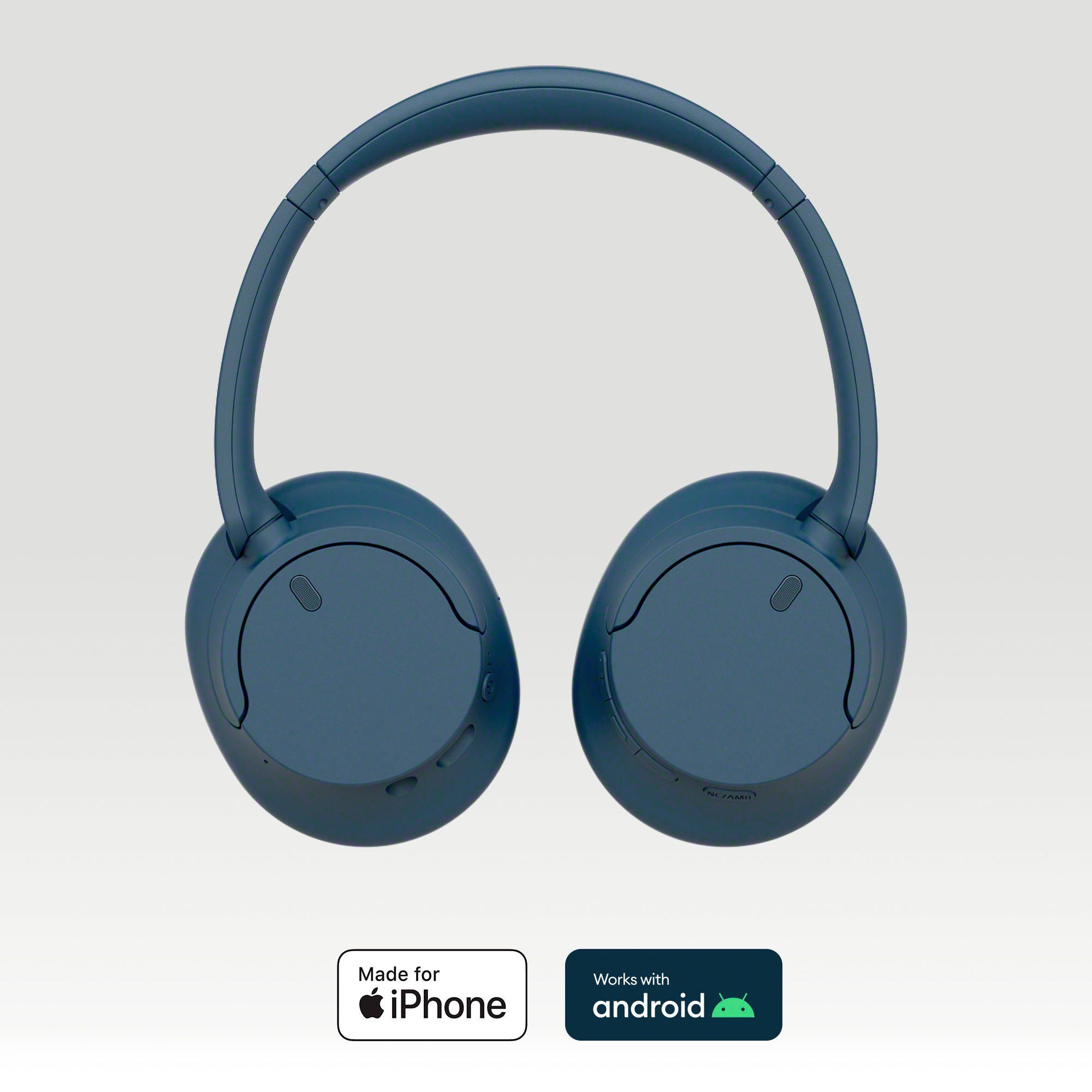 Sony WH-CH720N Over-Ear-Kopfhörer (Freisprechfunktion, LED Ladestandsanzeige, Multi-Point-Verbindung, Noise-Cancelling, Sprachsteuerung, integrierte Steuerung für Anrufe und Musik, Alexa, Google Assistant, Siri, Bluetooth)