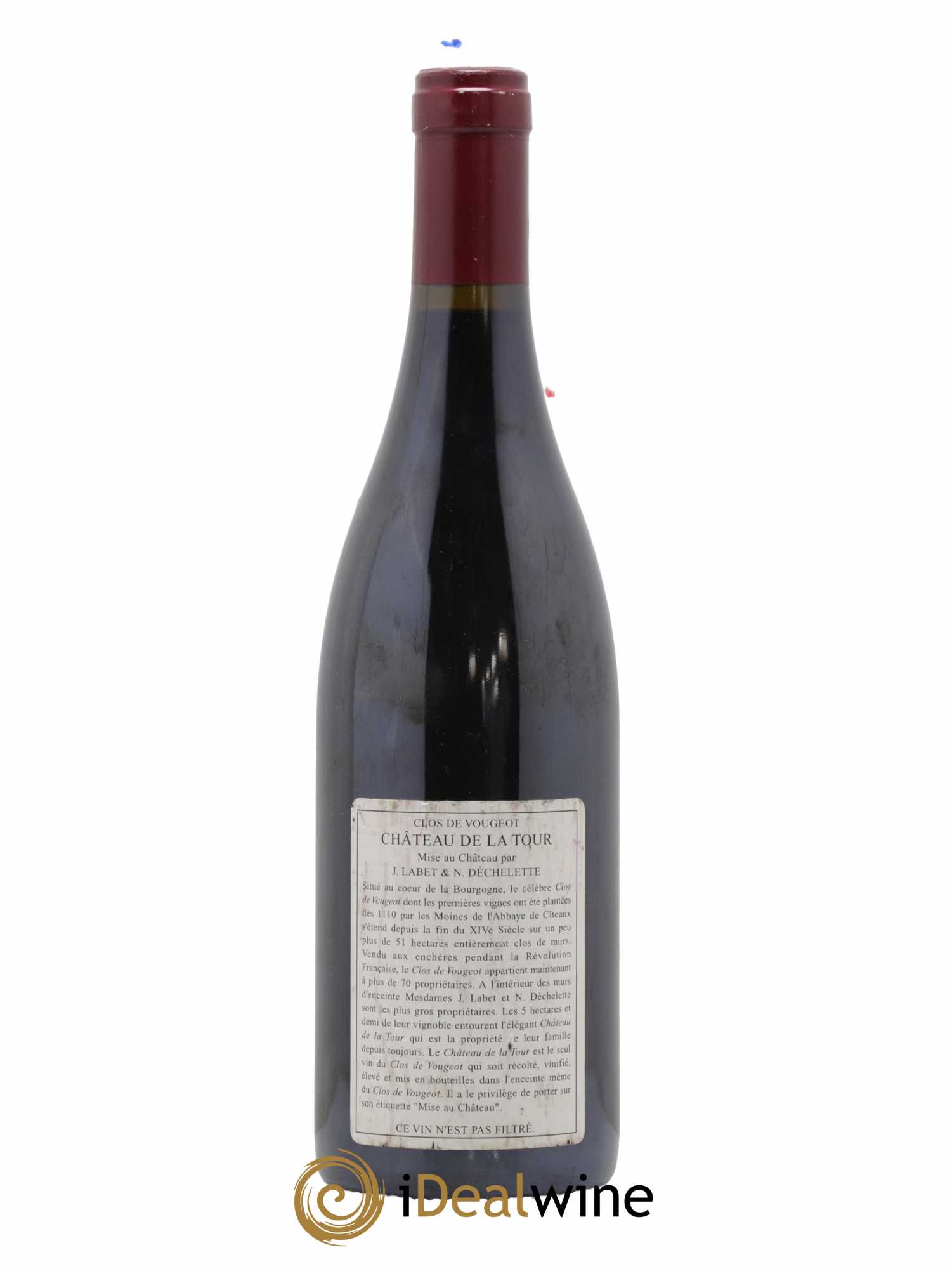 Clos de Vougeot Grand Cru Château de La Tour  2003 - Lot de 1 Bouteille