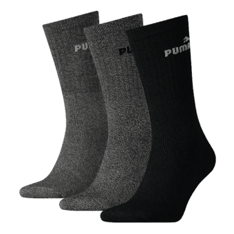 PUMA 3er Pack Crew Socken in grau