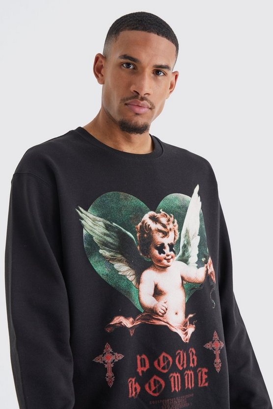 Tall Oversize Sweatshirt mit Print