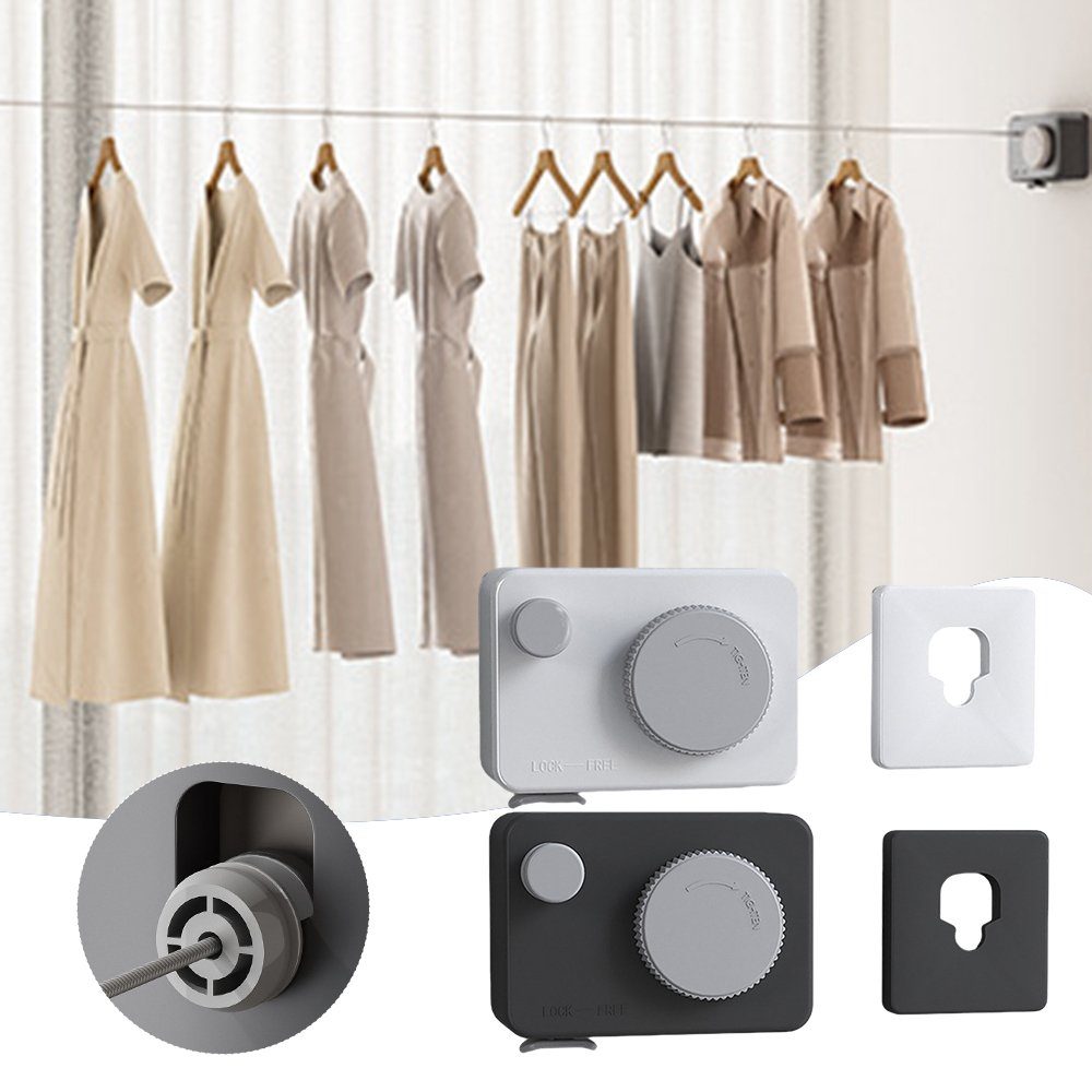 Blusmart Wand-Wäscheleine An Der Wand Montierte Ausziehbare Wäscheleine, Rostfreie
