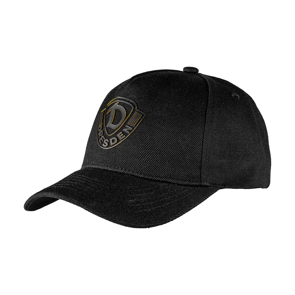 Kinder Basecap LOGO schwarz-gelb