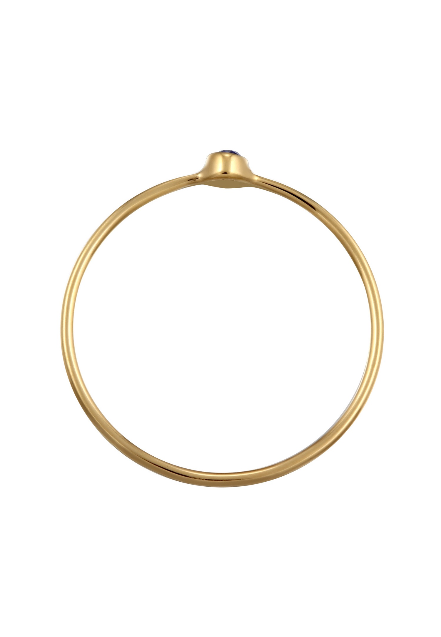 Anello solitario da donna Elli con filigrana e cristalli verdi in argento sterling 925 placcato oro.