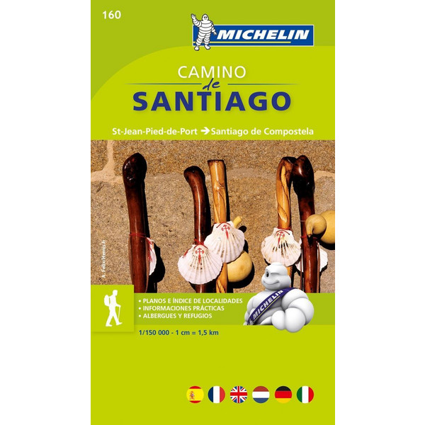 Michelin Localkarte Camino de Santiago 1 : 150 000 - Straßenkarte