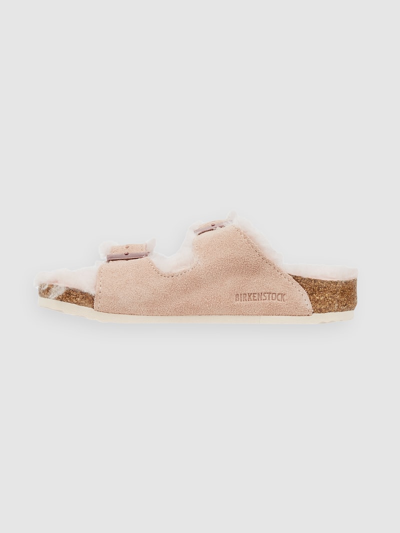 Sandalen aus Veloursleder Modell 'Arizona' in rosé