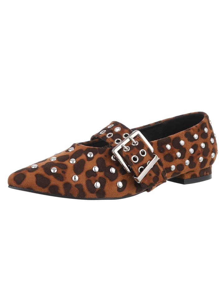 Ital-Design Pump in Braun und Camel günstig kaufen