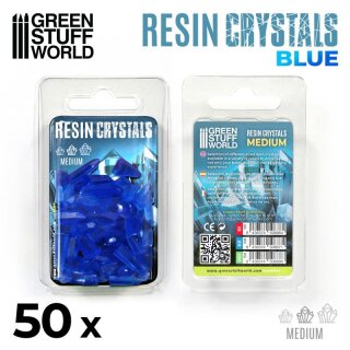 Resinkristalle - Blue (Mittel)