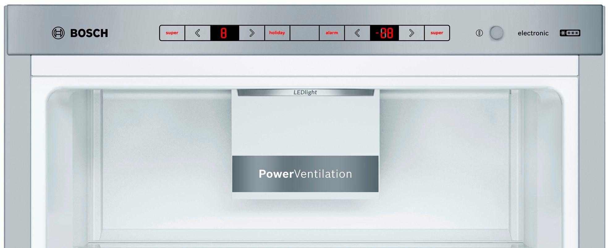 BOSCH Kühl-/Gefrierkombination Serie 6 KGE39ALCA, 201 cm hoch, 60 cm breit