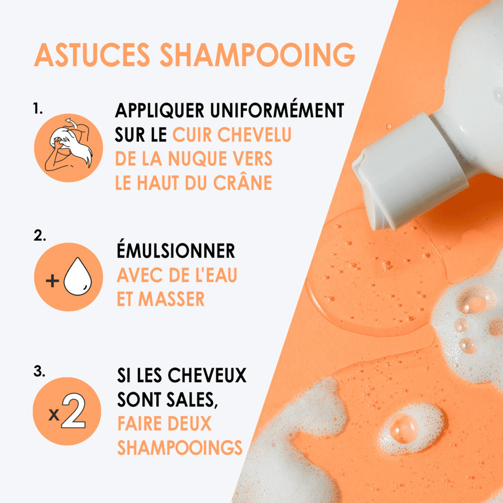 wedo Shampoing Vegan Hydratation et Brillance pour cheveux normaux et abîmés Shampooing vegan sans sulfate sans silicone pour cheveux normaux abimés