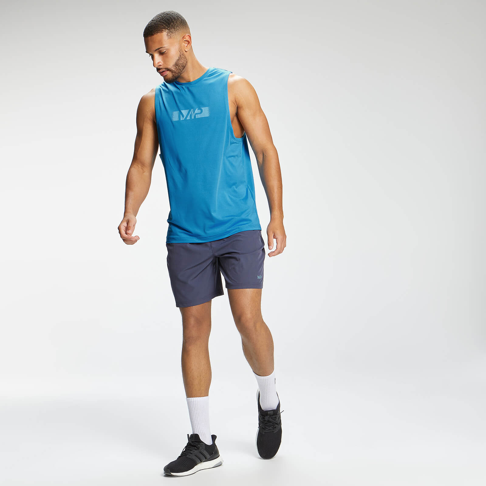MP Men's Graffiti Graphic Training Tank Top - Bright Blue