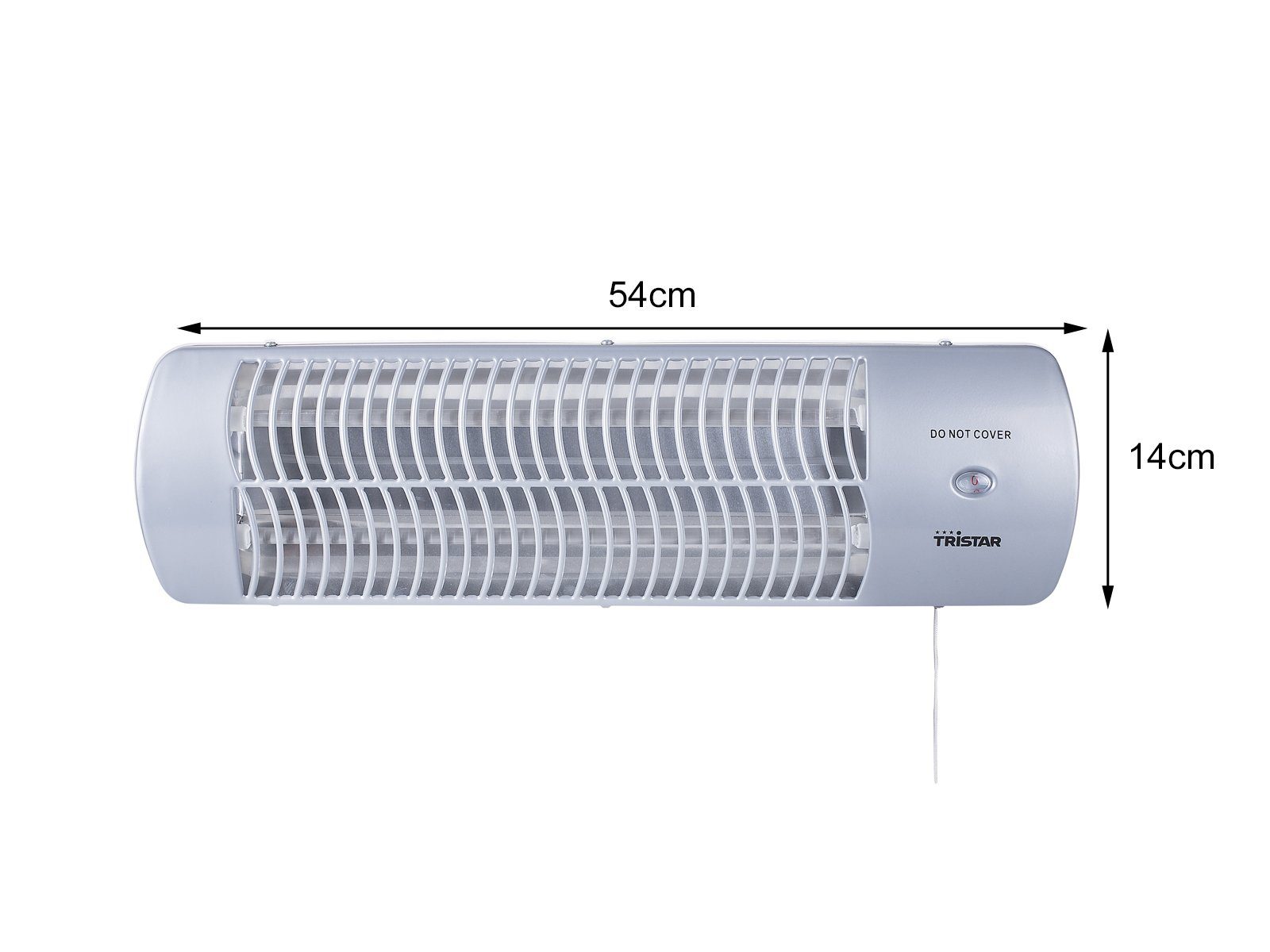 Tristar Heizstrahler, 1200 W, für Bad & Wickeltisch Wand & Decke Wärmelampe Baby Wärmestrahler IP 24