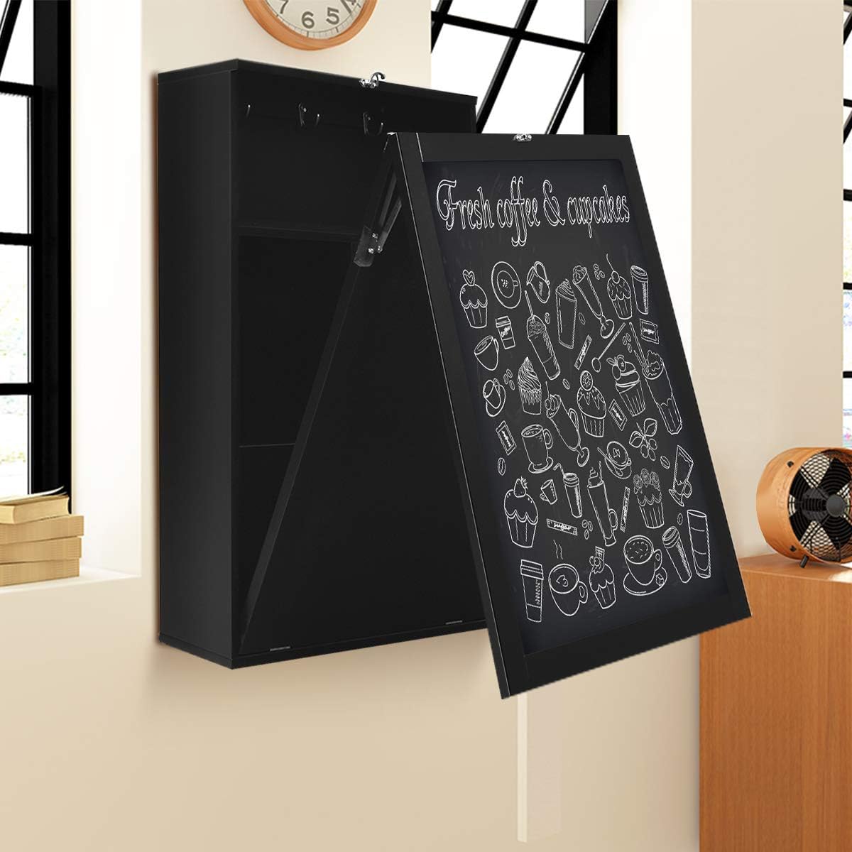 Costway COSTWAY Wandtisch klappbar, Wandklapptisch
