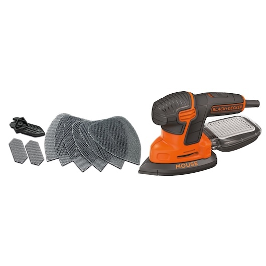 Șlefuitor Black & Decker KA2500K-QS cu accesorii în geantă