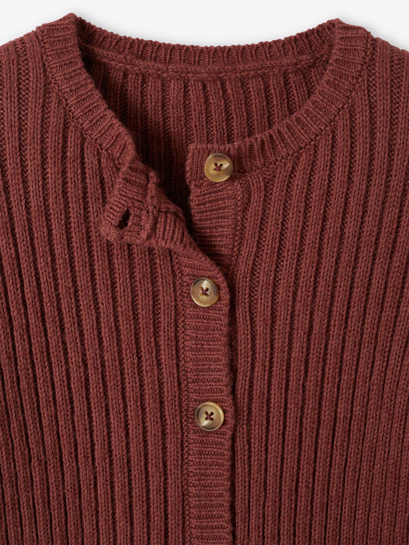 Vertbaudet Mädchen Strickjacke - schokolade