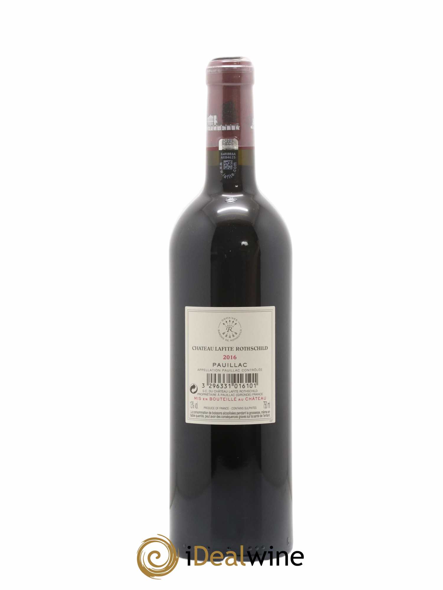 Château Lafite Rothschild 1er Grand Cru Classé  2016 - Lot de 1 Bouteille