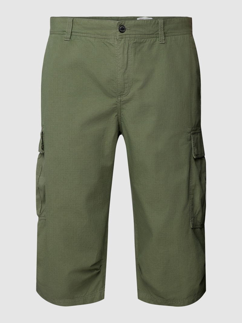 PLUS SIZE Cargoshorts im Loose Fit in olivgrün