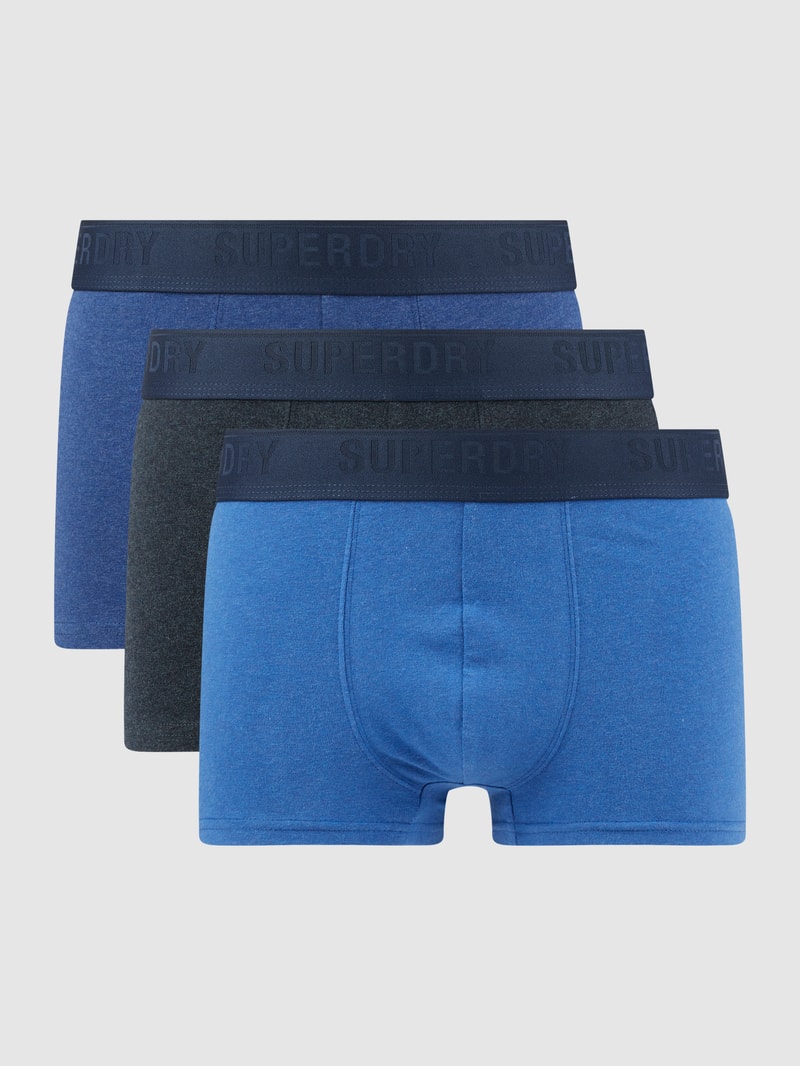 Trunks mit elastischem Bund im 3er-Pack in blau