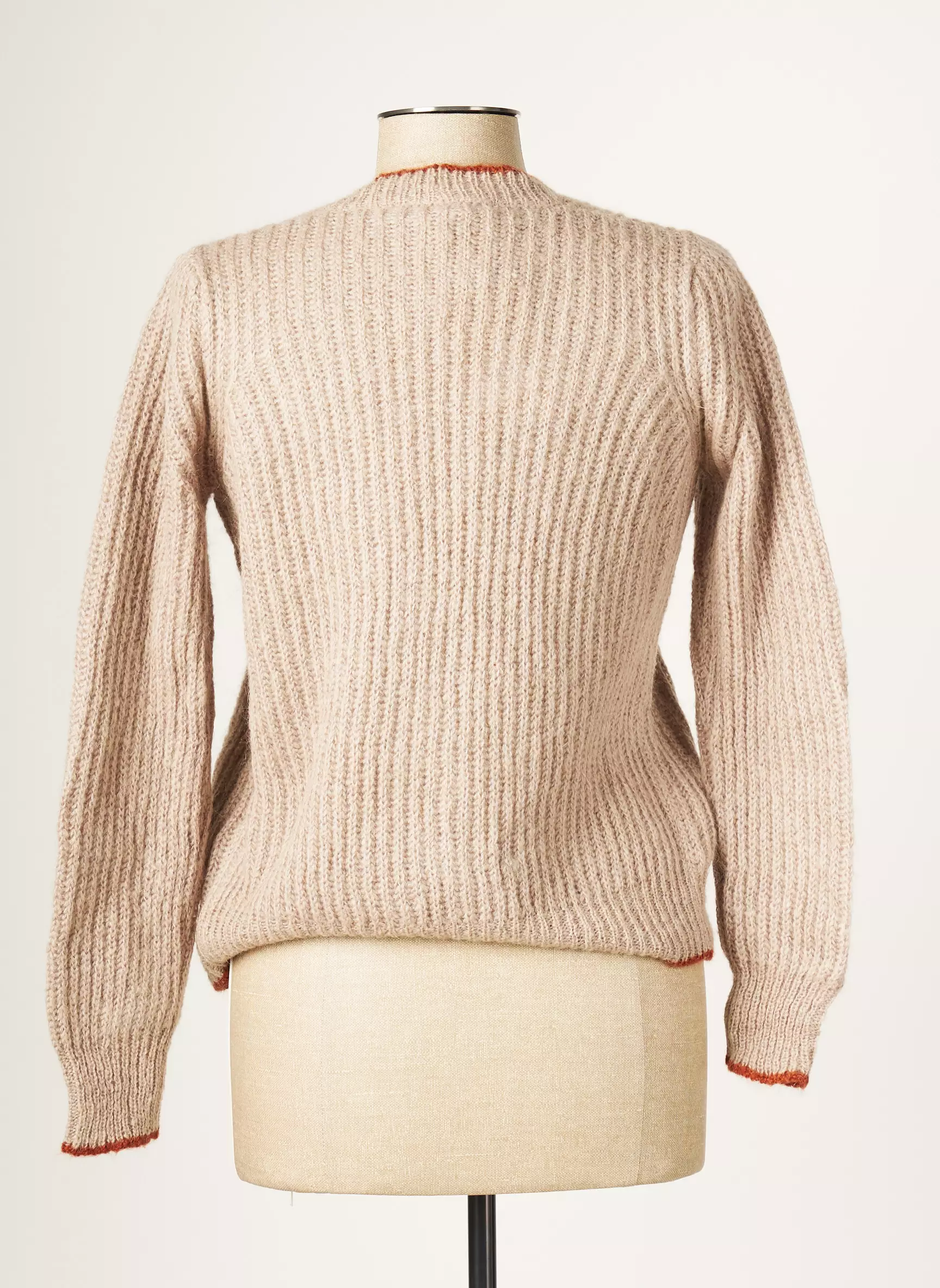 Blanc Boheme Cardigans Femme couleur marron