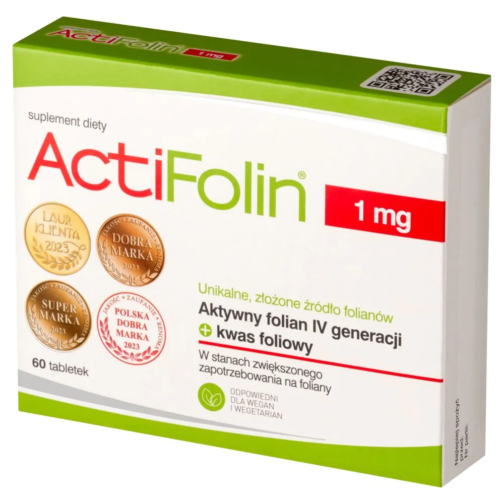Actifolin 1 mg dengtos tabletės