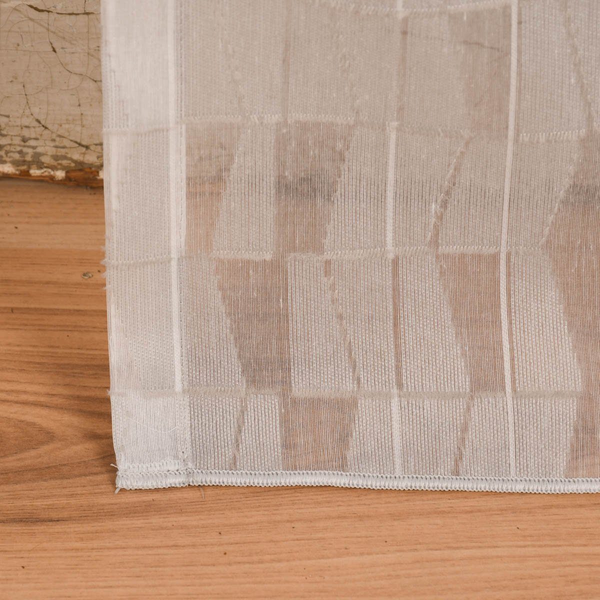 Meterware Rasch Textil Gardinenstoff Stores Scherli Rechtecke abstrakt ste300cm, stark perforiert, Kunstfaser, überbreit