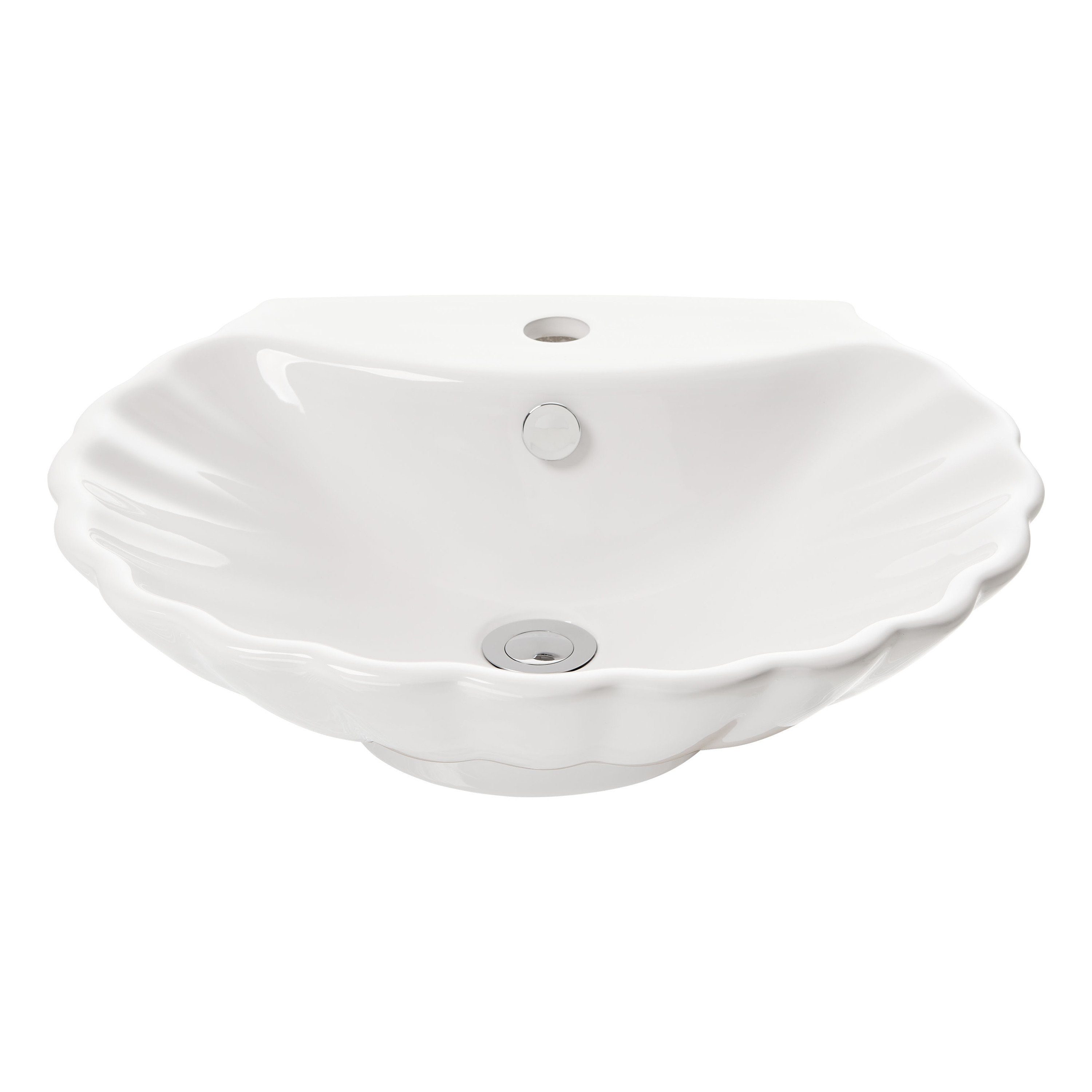 NEG Aufsatzwaschbecken NEG Aufsatz-Waschbecken Uno38A (Muschel-Form/oval) (38A)