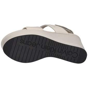 Calvin Klein Wedge Sandal Webbing in weiß