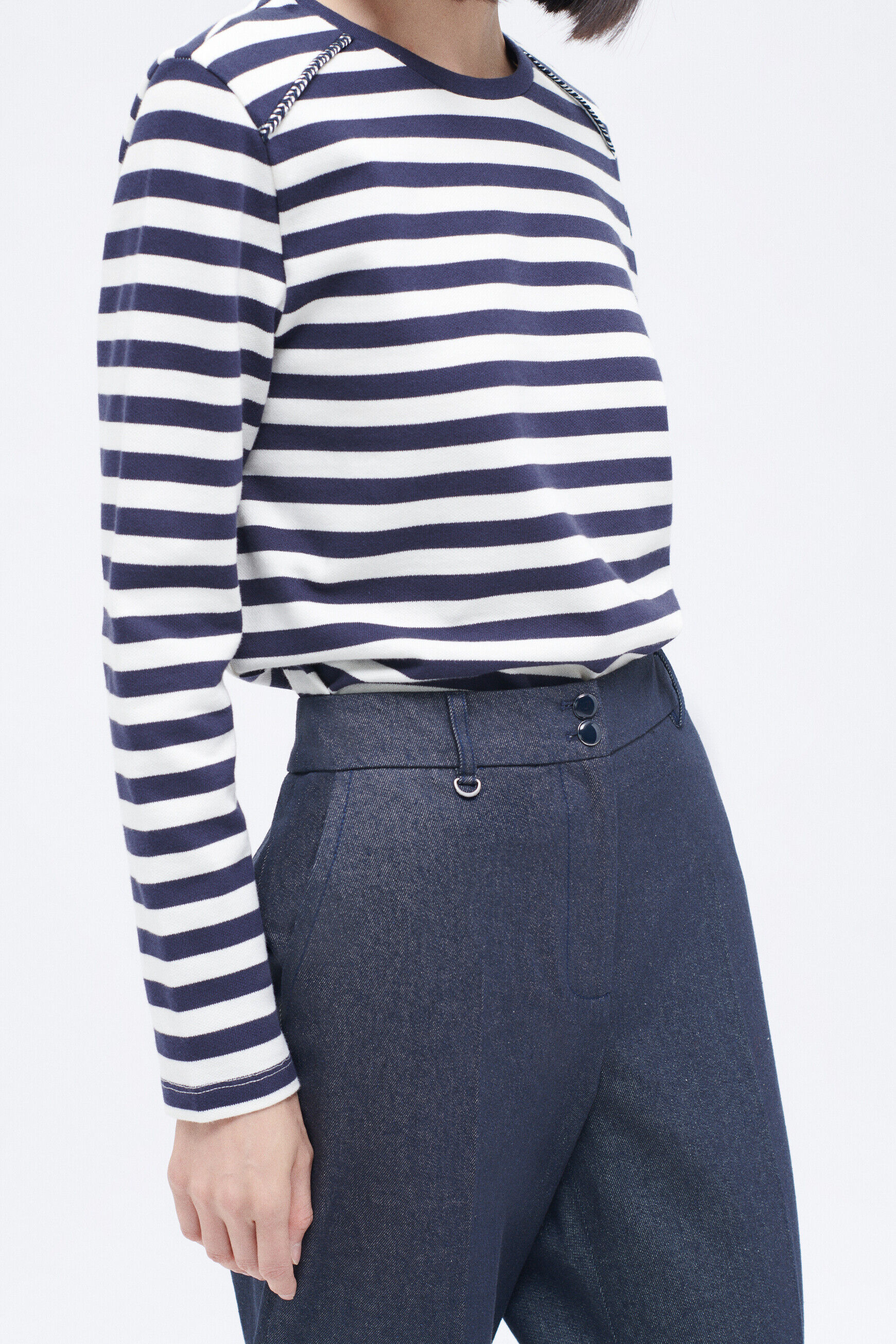 Pantalon pclark denim double stone femme