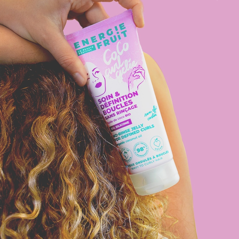 energie fruit COCO CURL GELEE - SANS RINCAGE SANS SILICONE - CHEVEUX BOUCLES & ONDULES GELEE COIFFANTE CHEVEUX BOUCLES