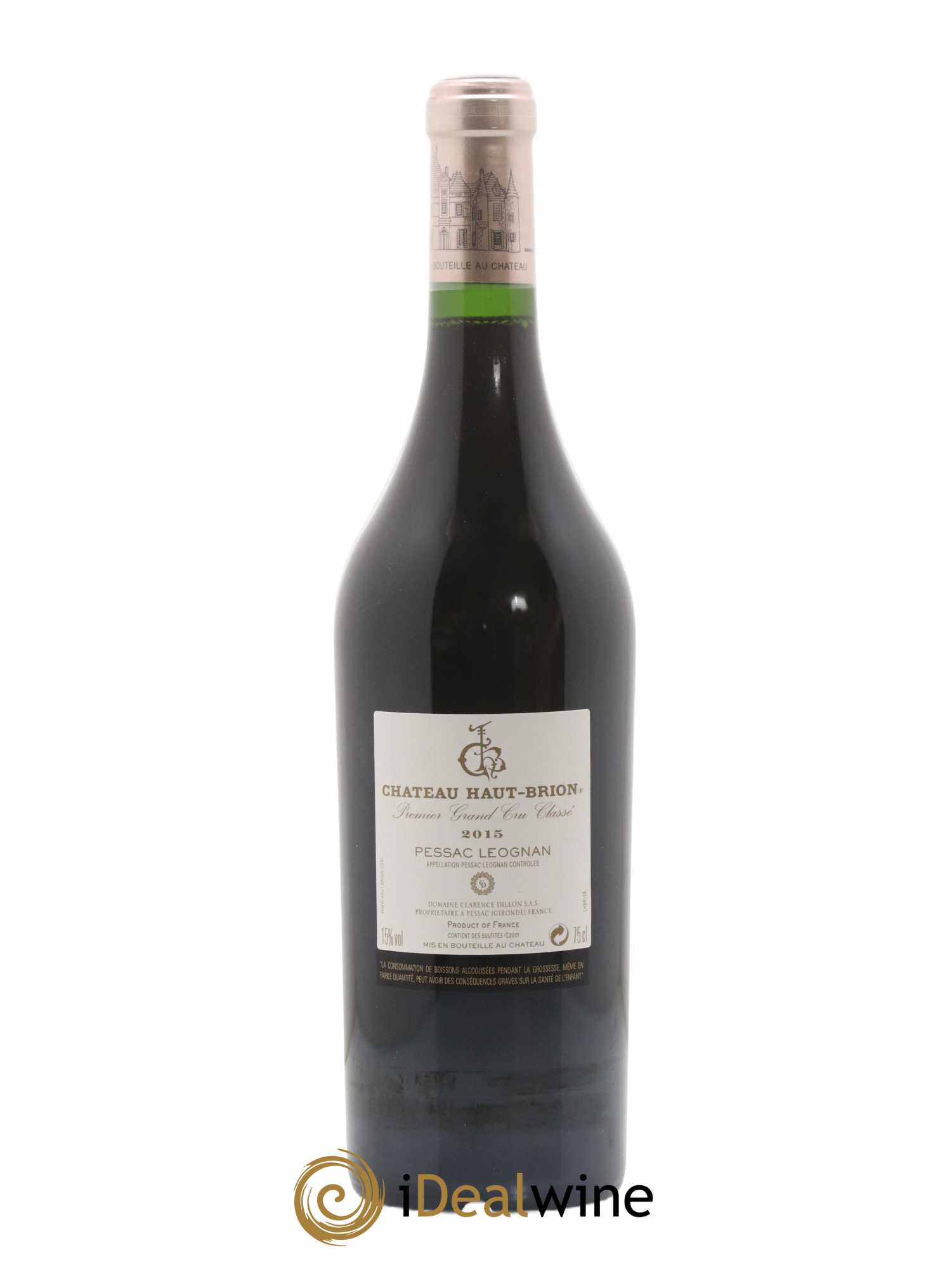 Château Haut Brion 1er Grand Cru Classé  2015 - Lot de 1 Bouteille