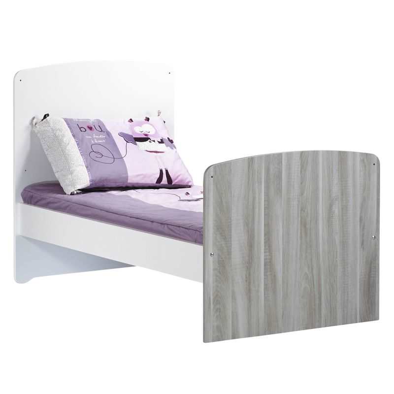 Lit bébé évolutif 140x70 Little big bed sérigraphié Nao