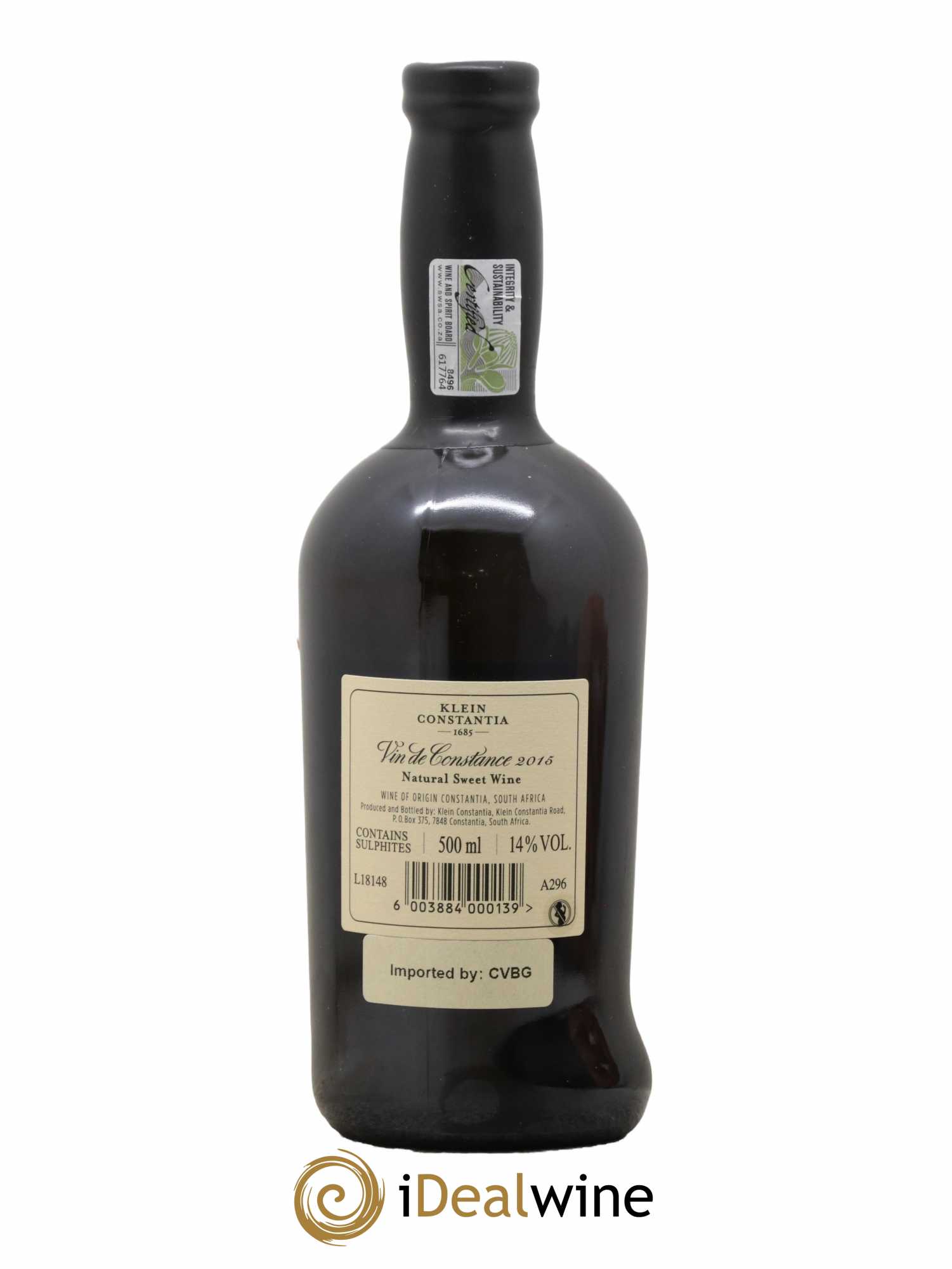 Vin de Constance Klein Constantia L. Jooste 50 Cl Importé de CVBG 2015 - Lot de 1 Bouteille