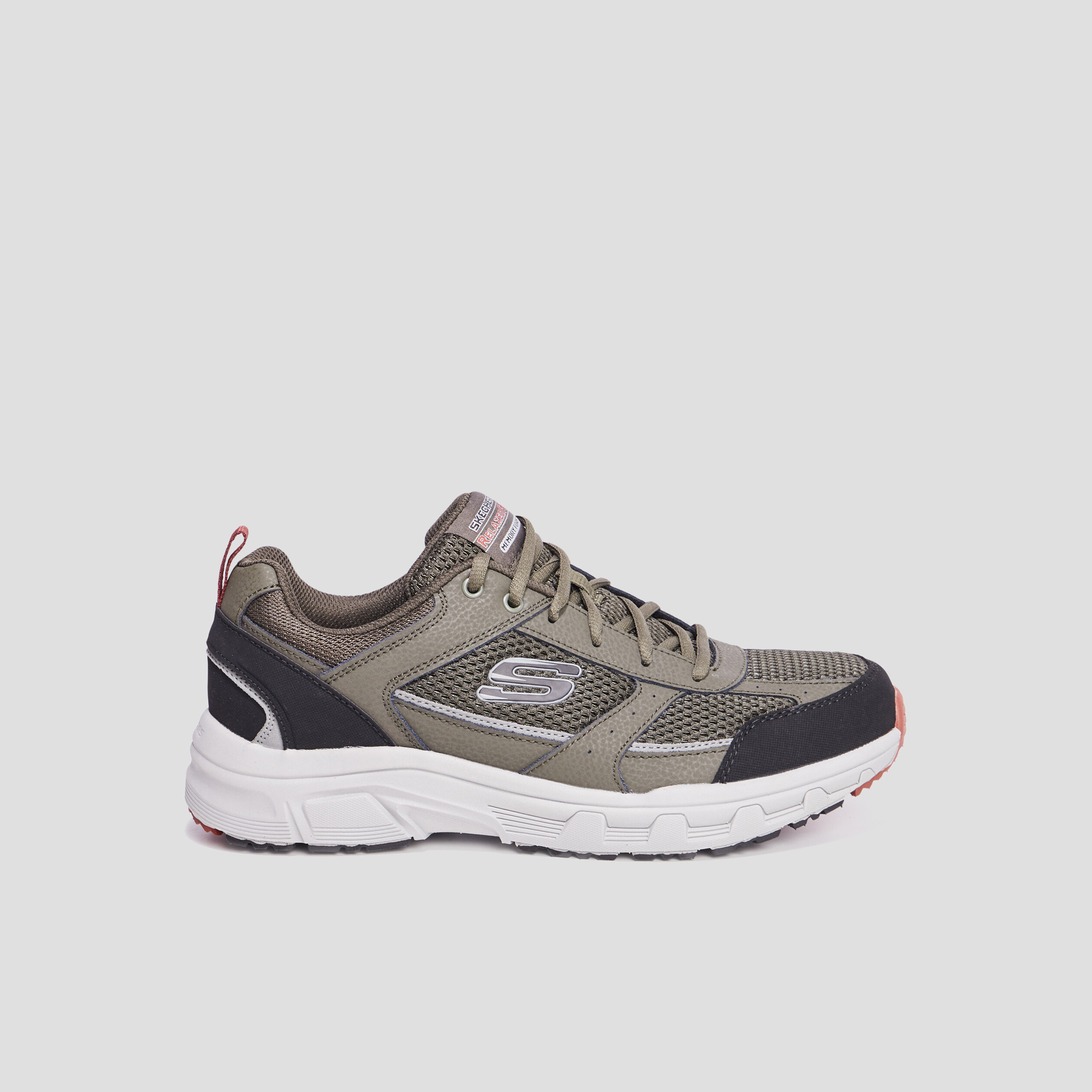 Baskets running mémoire forme Skechers vert kaki homme | La Halle