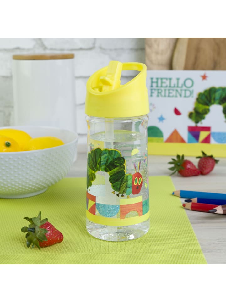 Geda Labels Trinkflasche Raupe Nimmersatt Hello Friend in Gelb - 370ml günstig kaufen onesize