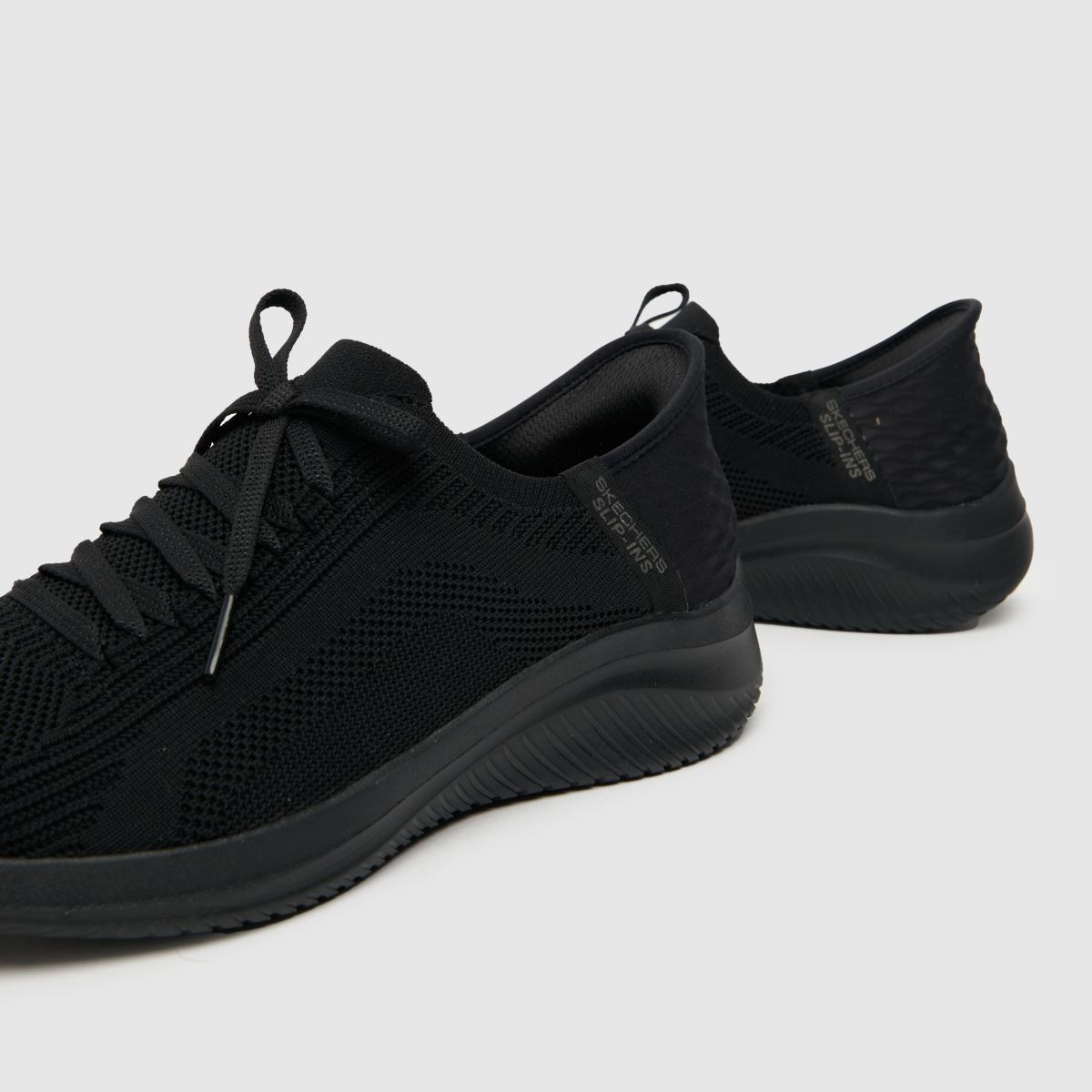 SKECHERS – Ultra Flex 3 – Svarta slip-ins-sneakers