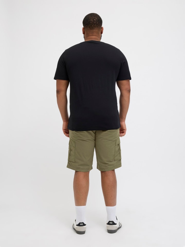 JACK & JONES PLUS Cargo Shorts in Olive Night günstig kaufen