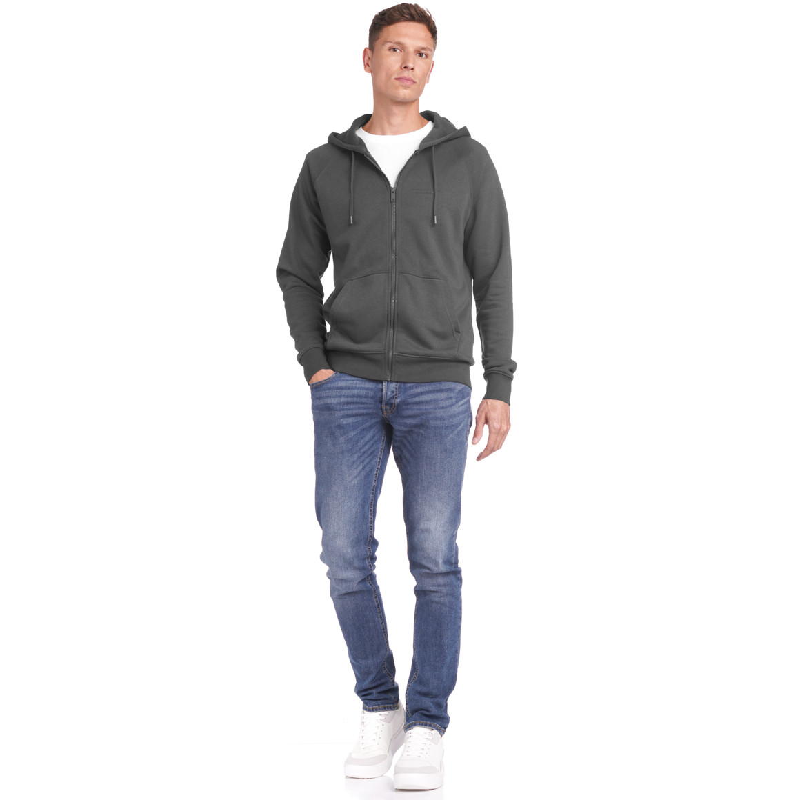 Herren Sweatjacke mit Kapuze