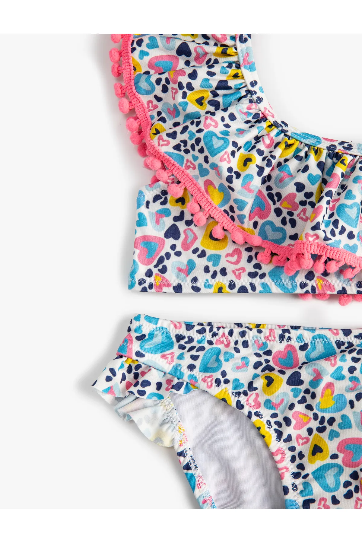 Koton  Bikini-Set, gerüscht, einschultrige, dünne Träger