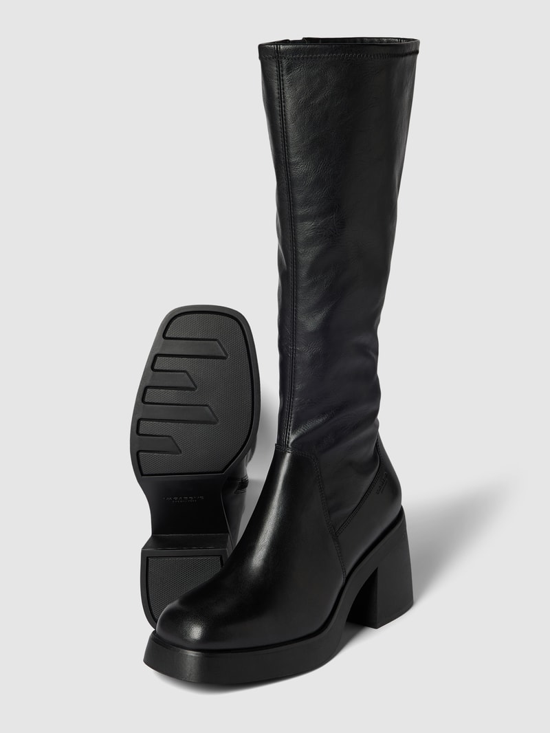 Stiefel mit Plateausohle Modell 'BROOKE' in schwarz
