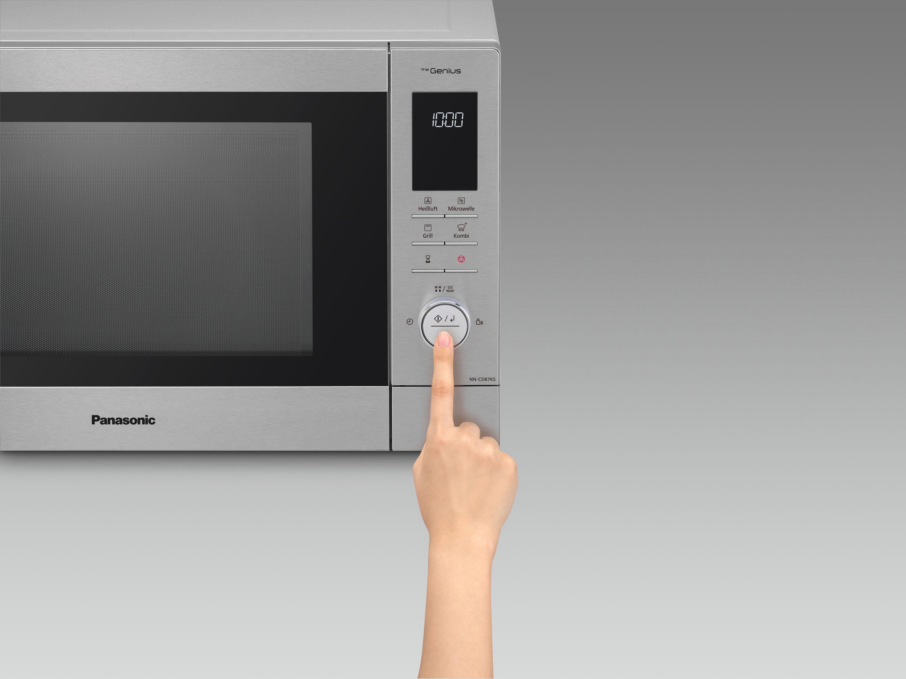 Panasonic Mikrowelle NN-CD87KSGTG, Grill und Heißluft, 34 l