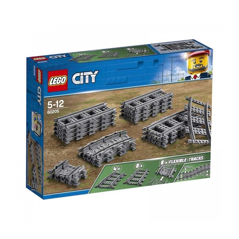 60205 Rails et virages LEGO City