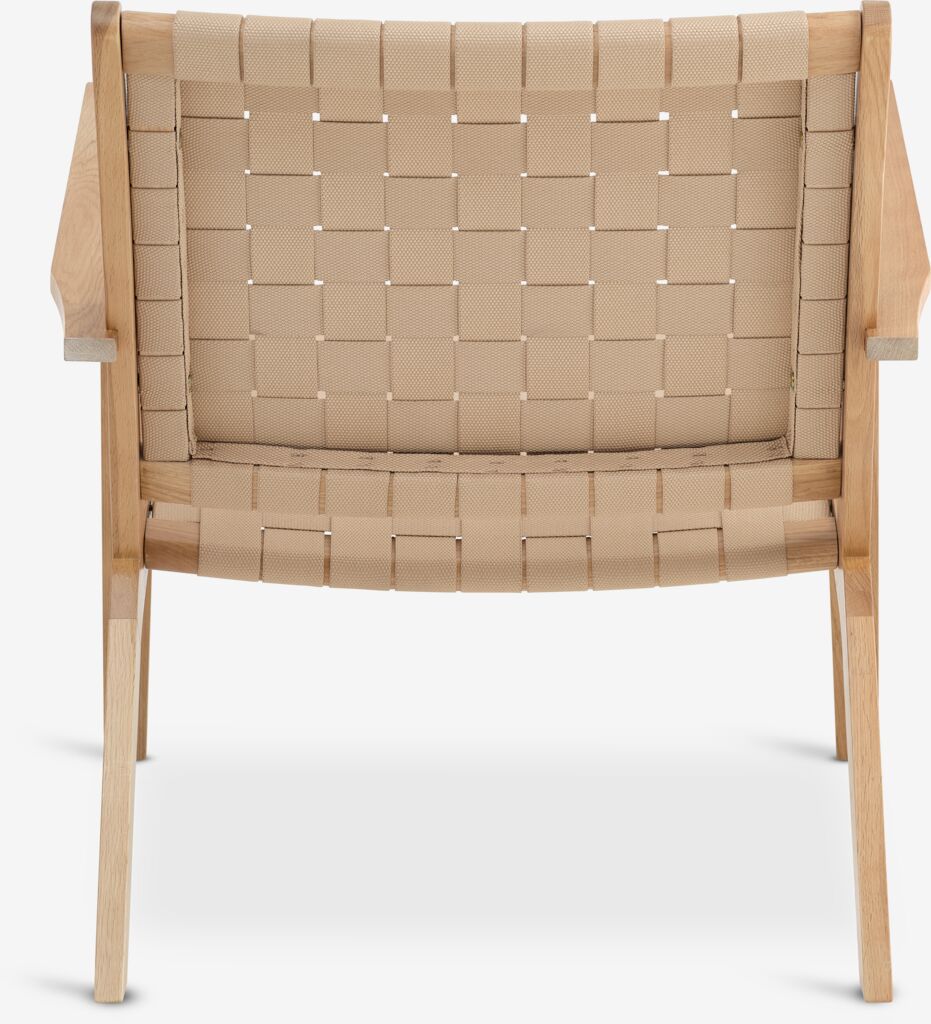 VADEHAVET VADEHAVET armchair, natural fabric/oak