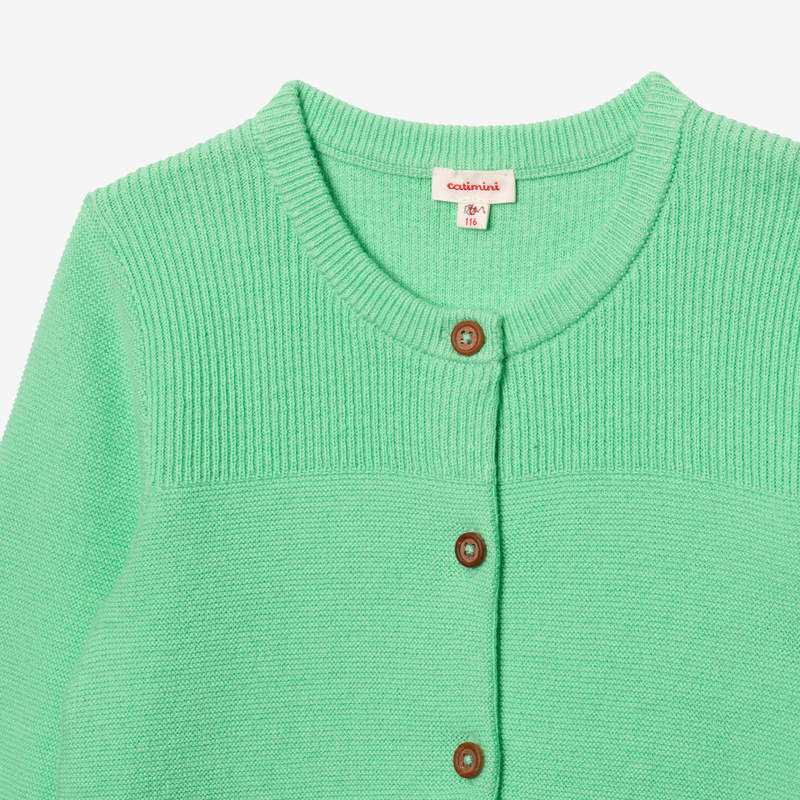 Cardigan bébé tricot vert Catimini