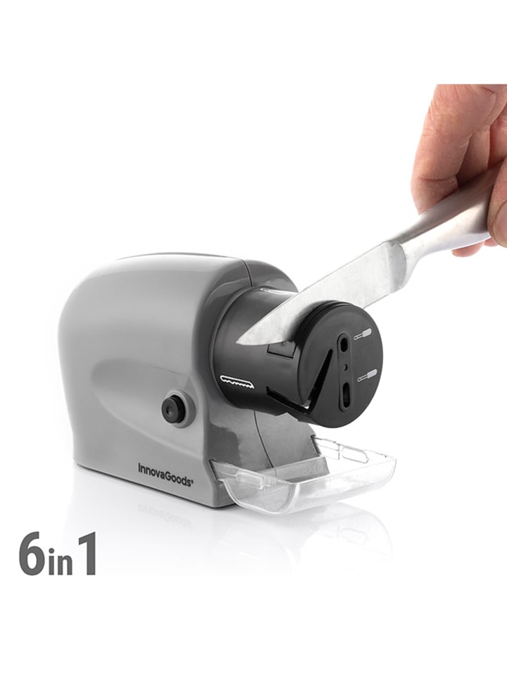 InnovaGoods Messerschärfer in Grau/ Schwarz - (B)14,6 x (H)8,8 x (T)6,3 cm günstig kaufen onesize