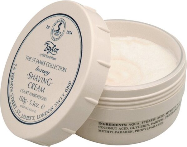 Taylor of Old Bond Street The St James Collection Luxury Shaving Cream Rasiercreme